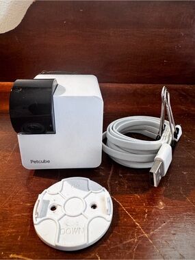 Petcube 360* Compact Home Pet Camera with USB Cable and Wall Mount